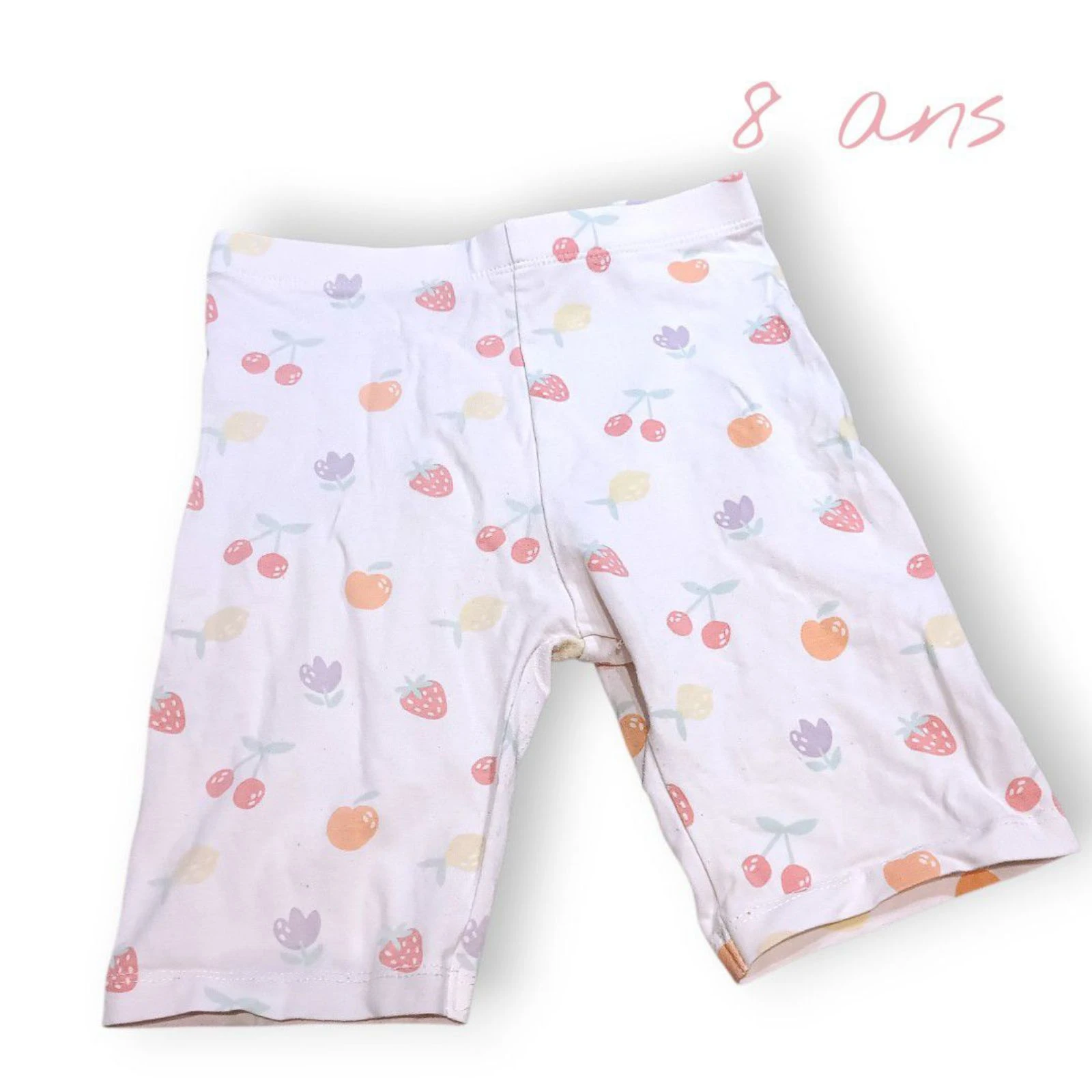 🍓🍍 cycliste à motifs fruits – fun & confort – 8 ans Kiabi 🍍🍓